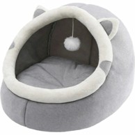 LIVEFY Ležaj za mačke Cat House, sivi
