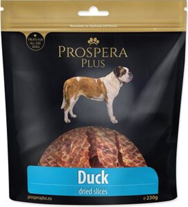 PROSPERA PLUS Poslastica za pse Dog Naresci 230 g, pačetina