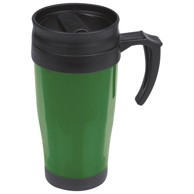 Šalica termo Fort Worth, 400 ml PVC, metalik zelena
