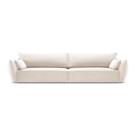 MAZZINI SOFAS Bež baršunasta sofa 248 cm Vanda, 248x110x85 cm