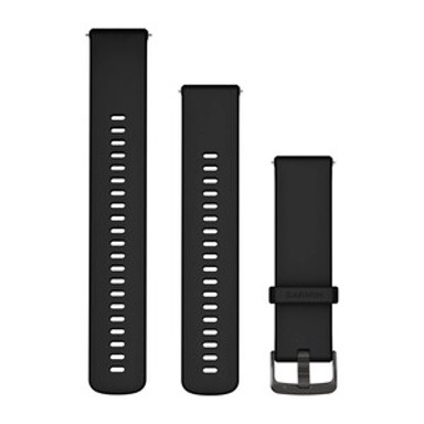 GARMIN Remen za pametni sat Venu 3, 22mm, silikonski, crni, tamnosivi detalji