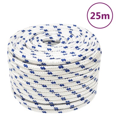 Brodski konop bijeli 12 mm 25 m od polipropilena