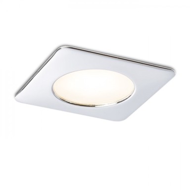 RENDL Ugradbena lampa, Inez SQ, krom, 12V, LED, 3W, IP44, 3000K, krom