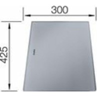BLANCO Daska za Divon 425 x 300 mm, sivo staklo