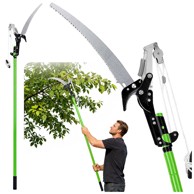 LEAN 26611 teleskopske škare za grane s pilom 2 u 1, 125–240 cm