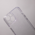 ONASI Silikonska maskica sa šljokicama, iPhone 17 Pro, prozirna, srebrne šljokice
