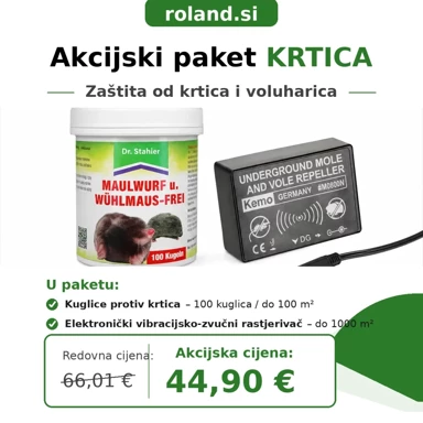 ROLAND Komplet protiv krtica i voluharica s kuglicama i podzemnim rastjerivačem