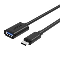 UNITEK Kabel USB USB-C na USB-A 0.2 m crni  
