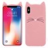OVERBOARD 3D mačka futrola za Apple iPhone X / XS, roza
