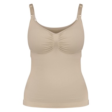 CARRIWELL Potkošulja za dojenje, bez šavova, bež, M