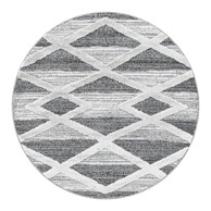 AYYILDIZ CARPETS Sivi okrugli tepih ø 160 cm Pisa 