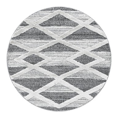 AYYILDIZ CARPETS Sivi okrugli tepih ø 160 cm Pisa