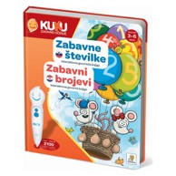 KUKU Dječja knjiga Interaktivna knjiga Zabavni brojevi, bez olovke