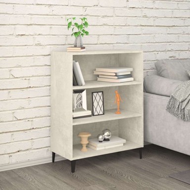 Komoda od konstruiranog drva, 69,5 x 32,5 x 90 cm, beton siva