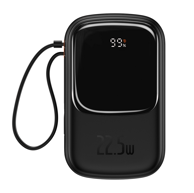 BASEUS Powerbank Qpow Pro, 20. 000 mAh, USB + Type-C, PD 22,5W s Type-C kabelom (PPQD060301), crni