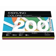 FABRIANO Papir Colore 19100817, A4, 200 g, 100 listova, tamni mix