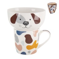 ORION Porculanski set šalice i zdjele 2 kom 350 ml 