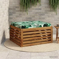 Jastučić za sjedalo Soest 70 x 70 x 7 cm od poliestera, listovski uzorak
