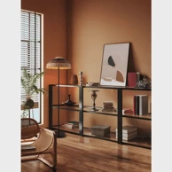 NOVA LUCE Caro stajaća lampa e27/12w/crna & brown nl9586529