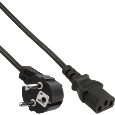 INLINE Strujni kabel 16647F, 0,3 m, crni