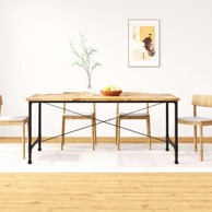 Blagovaonski stol, 180 cm, od masivnog drva manga, 180 x 90 x 76 cm, svjetlosmeđi