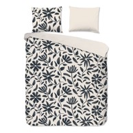 GOOD MORNING Posteljina Emilia 200x220 cm za bračni/produženi krevet od pamučnog materijala crna/bež