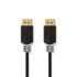 NEDIS DisplayPort kabel muški – muški, 4K 60 Hz, 2 m, antracitno-sivi, pozlaćeni