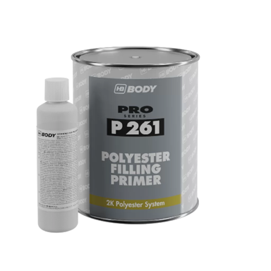 HB BODY 2K poliesterski primer 1 L + 50 ml, P261 Polyester Filling Primer