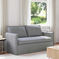 Sofa metalna 195 x 82 x 85 cm, svijetlo siva