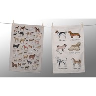 LITTLE NICE THINGS Set od 2 salvete Dog Types, 47 x 65 cm