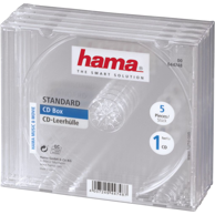 HAMA CD omoti, 5 kom, prozirni