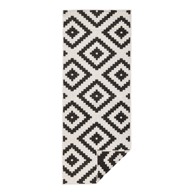 NORTHRUGS Vanjski tepih Malta 80x345 cm, krem-crni