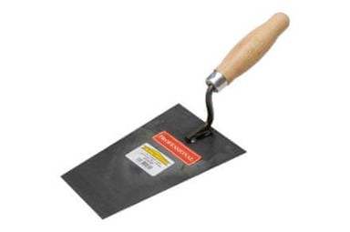 EURO TOOLS Žlica 132005, čelična mistrija, 160 × 110 mm, crna