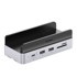 ORICO Priključna stanica MiniDock 10-u-1 za Mac mini, USB-C, HDMI, RJ45, SD/TF, srebrna