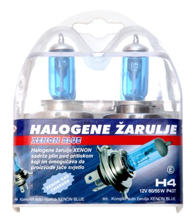 MI3 Žaruljice H4 12V 60/55W XENON BLUE 2/1