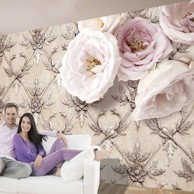 Foto tapeta Romantic beige 200x140