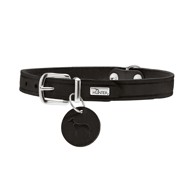 HUNTER Ogrlica za pse Aalborg L 60 cm, koža crna