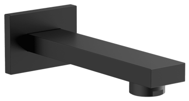 SAPHO Zidna tuš cijev 160 mm, mesing, mat crna