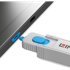 LINDY Blokator HDMI priključka s ključem, plavi/sivi