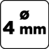 GRAPHITE Bušilica za beton 4x75 mm