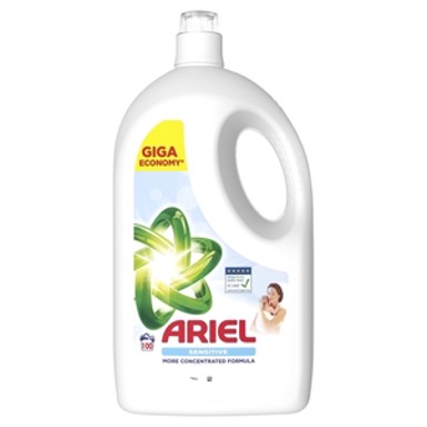ARIEL Tekući deterdžent za pranje rublja, Sensitive, 4,5 l, 100 pranja