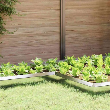 Ograda protiv puževa, nehrđajući čelik, 10 x 10 x 25 cm, srebrna