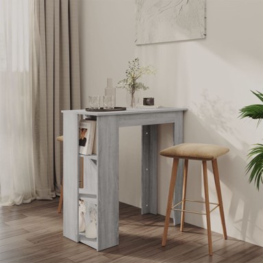 Barski stol s policom boja sivog hrasta 102x50x103,5 cm iverica