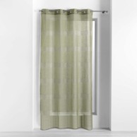 DOUCEUR D'INTÉRIEUR Kaki zelena prozirna zavjesa 140x280 cm Ajourela