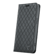 ONASI Preklopna torbica, Xiaomi Redmi 15, Karo, crna
