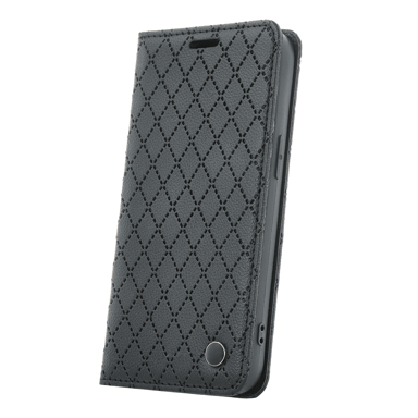 ONASI Preklopna torbica, Xiaomi Redmi 15, Karo, crna