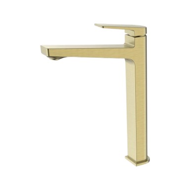 SCHMIDLER Miješalica za umivaonik Berlin Brushed Gold visoka, zlatna