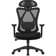 SONGMICS Uredska stolica OBN063B01, crna
