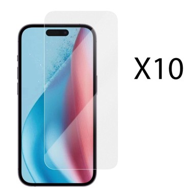 CHAMPION Zaštitno staklo za zaslon, iPhone 16 / 15 Pro, debljina 0,33 mm, pakiranje 10 komada