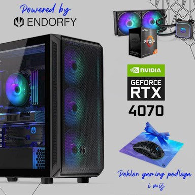 FUTURAIT Stolno računalo Endorfy GamerPC / AMD Ryzen 9 5950X, 32GB, 2TB SSD, NVIDIA RTX 4070, bez OS-a